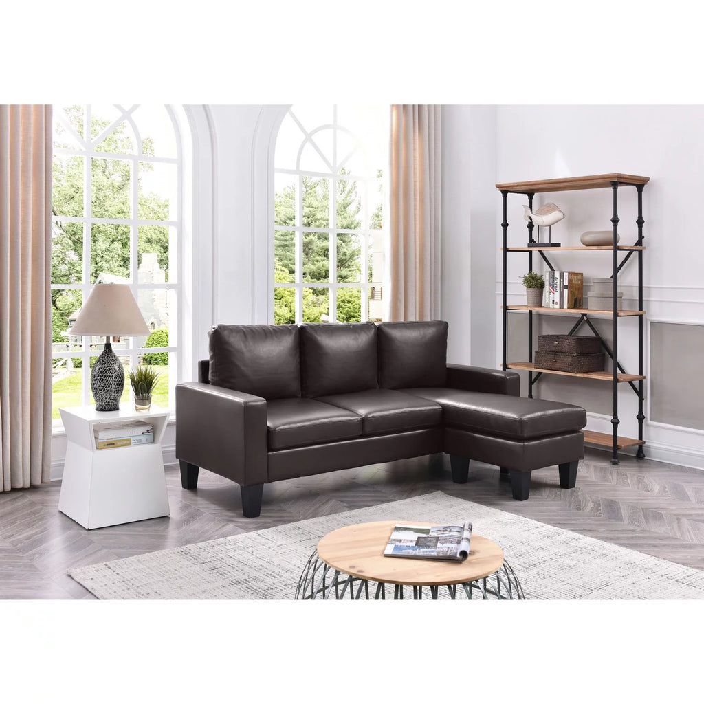 Cappuccino Sofa Chaise V809