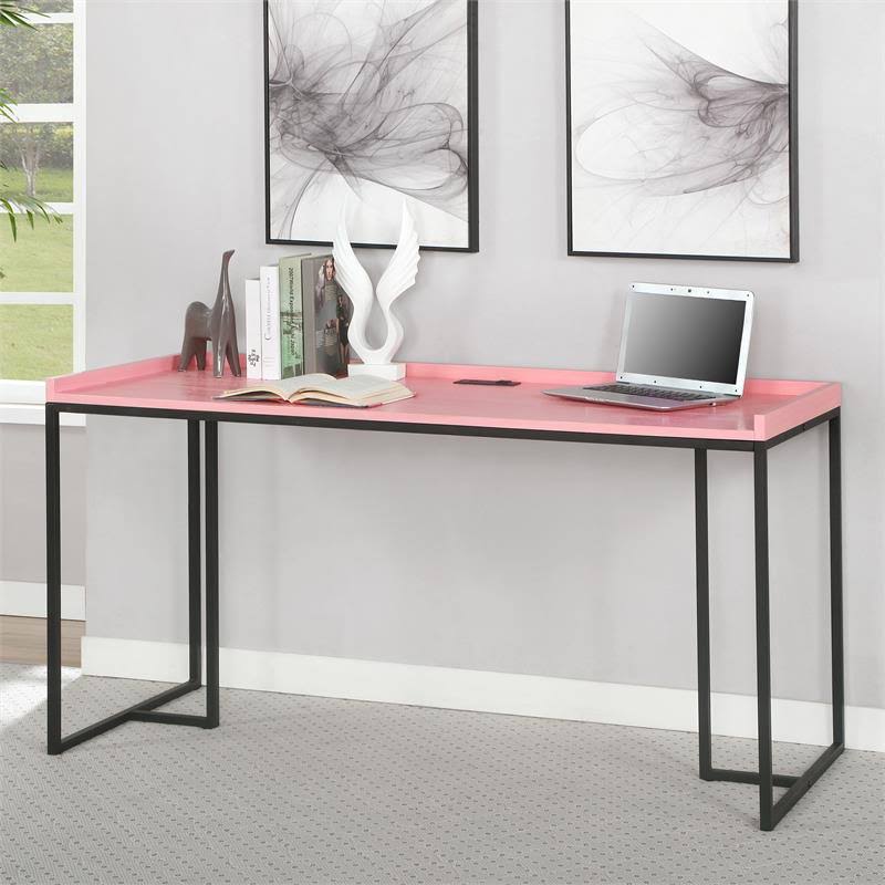 Pink Wood Computer Desk K1887