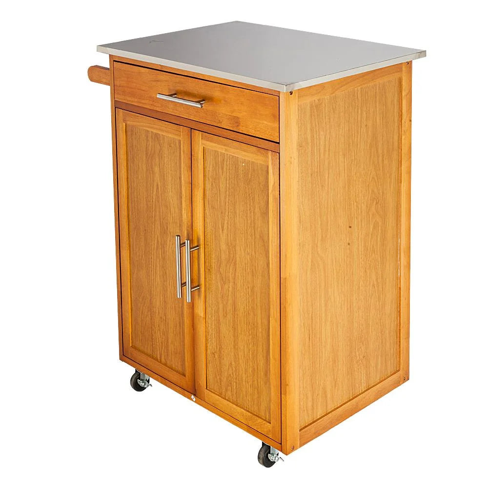 Rolling Kitchen Cart with Drop-Leaf Tabletop H5700