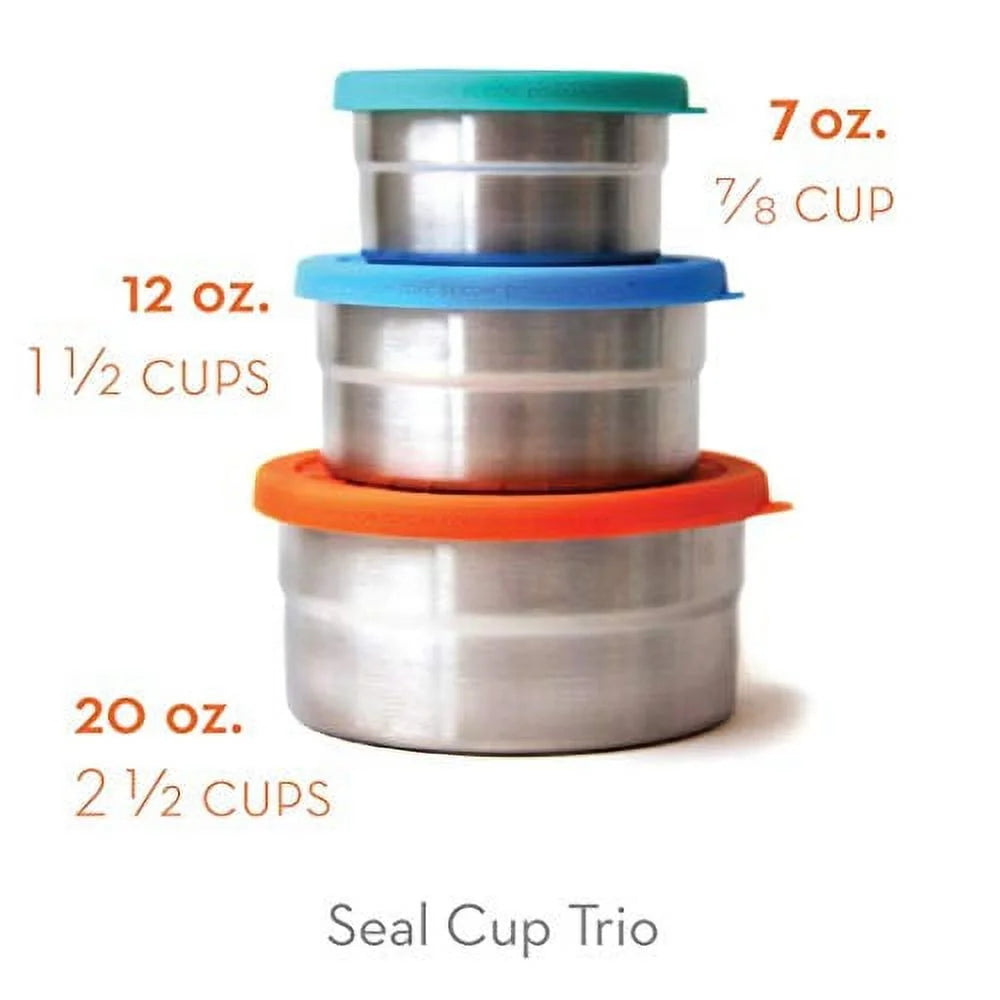 3-Piece Nesting Stainless Steel Food Storage Containers X66680