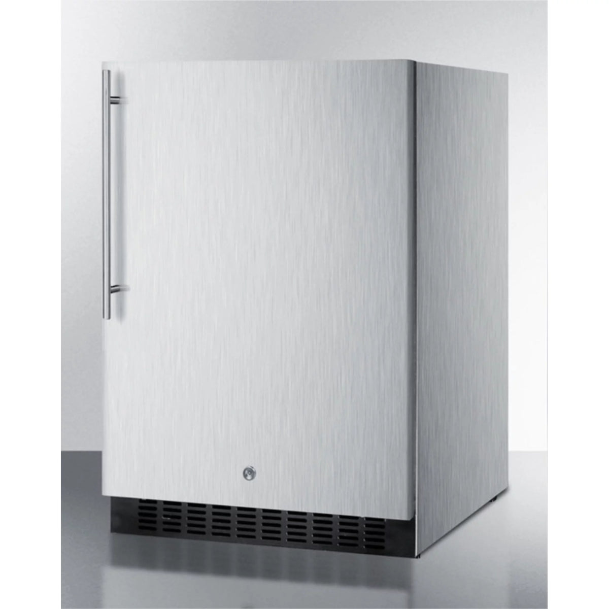 24 in. Outdoor Built-in Refrigerator with Lock - Stainless Steel G41355
