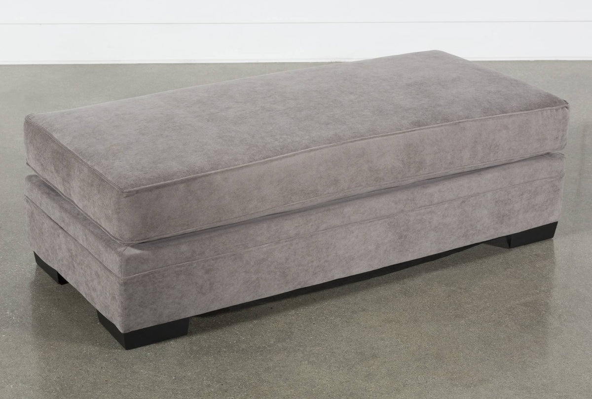 Charcoal Fabric Cocktail Ottoman A82057