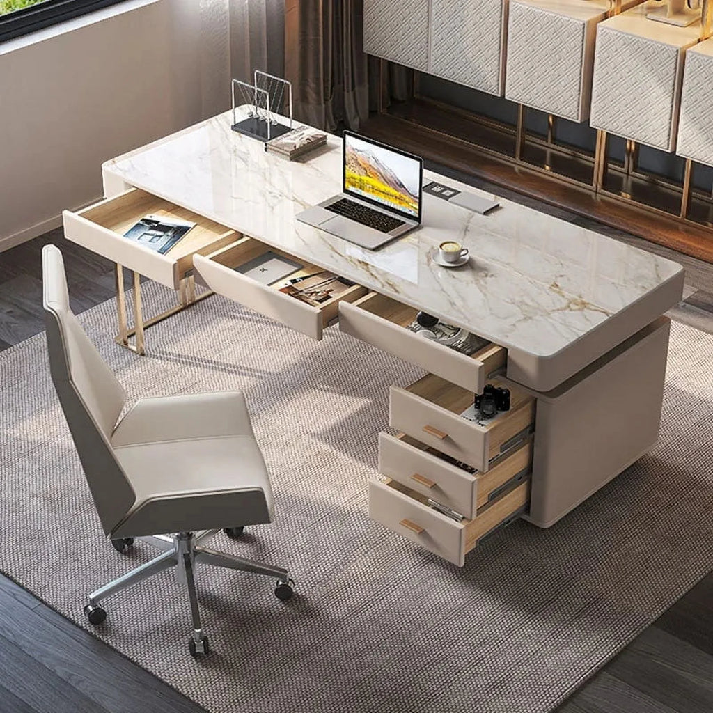Modern Metal Computer Writing Desk with Shelf C786