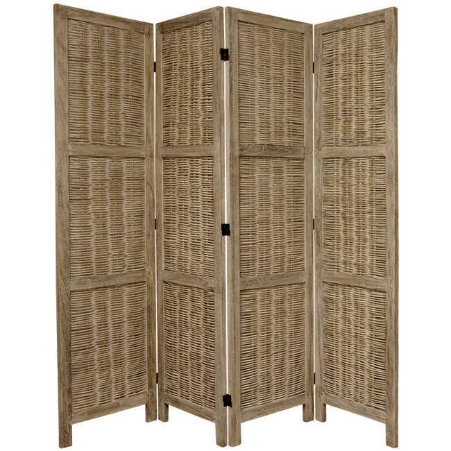 Burnt White 6-Panel Room Divider S737277
