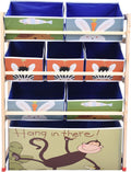 Toy Storage Cabinet with 8 Removable Fabric Bins B47351