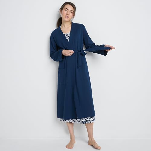Women's Cotton Long Sleeve Midcalf Robe X682