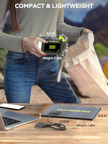 88.8Wh Portable Power Station with 21W Solar Panel D76036