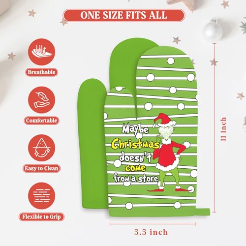 Christmas Oven Mitts Pot Holder 2Pcs H535