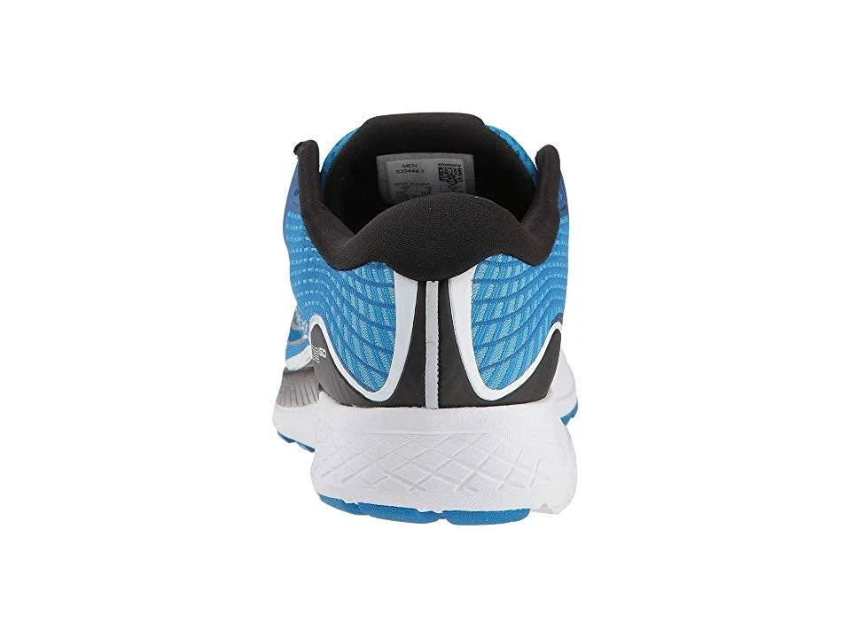White-Black-Blue Wide Ride ISO Running Shoes U1359