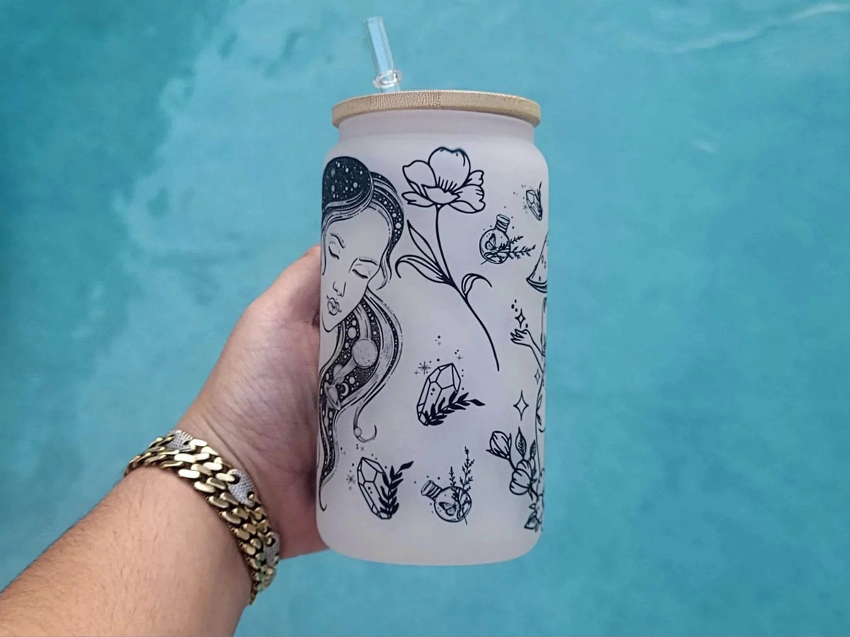 16 oz Mushroom Beer Can Glass M897