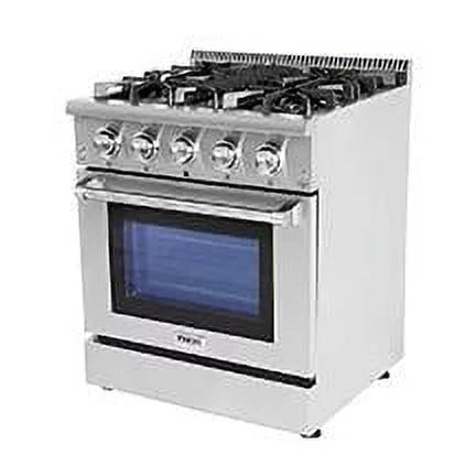 30 inch 4.2 cu. ft. Freestanding 4 Burners Blue Porcelain Oven Interior Gas Range F5101