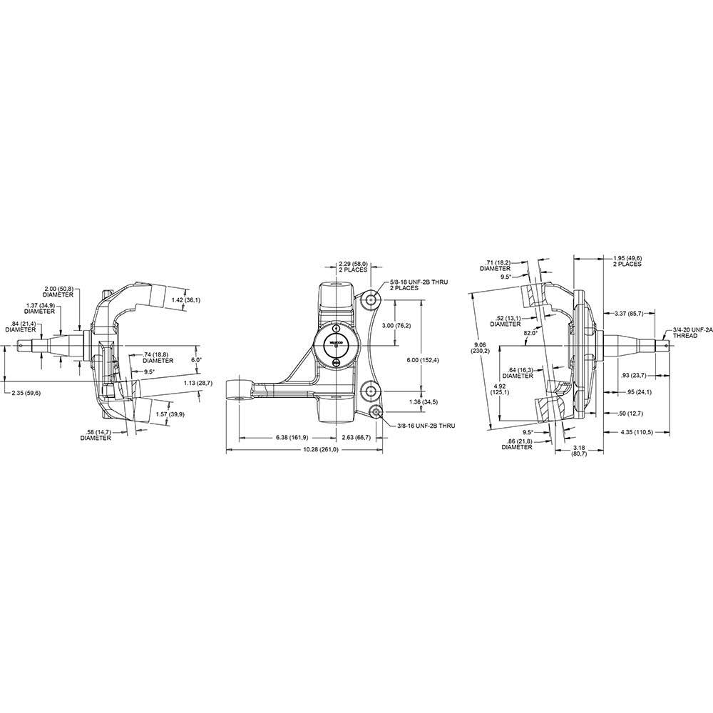 Wilwood 2.5in Drop Spindle Kit K202