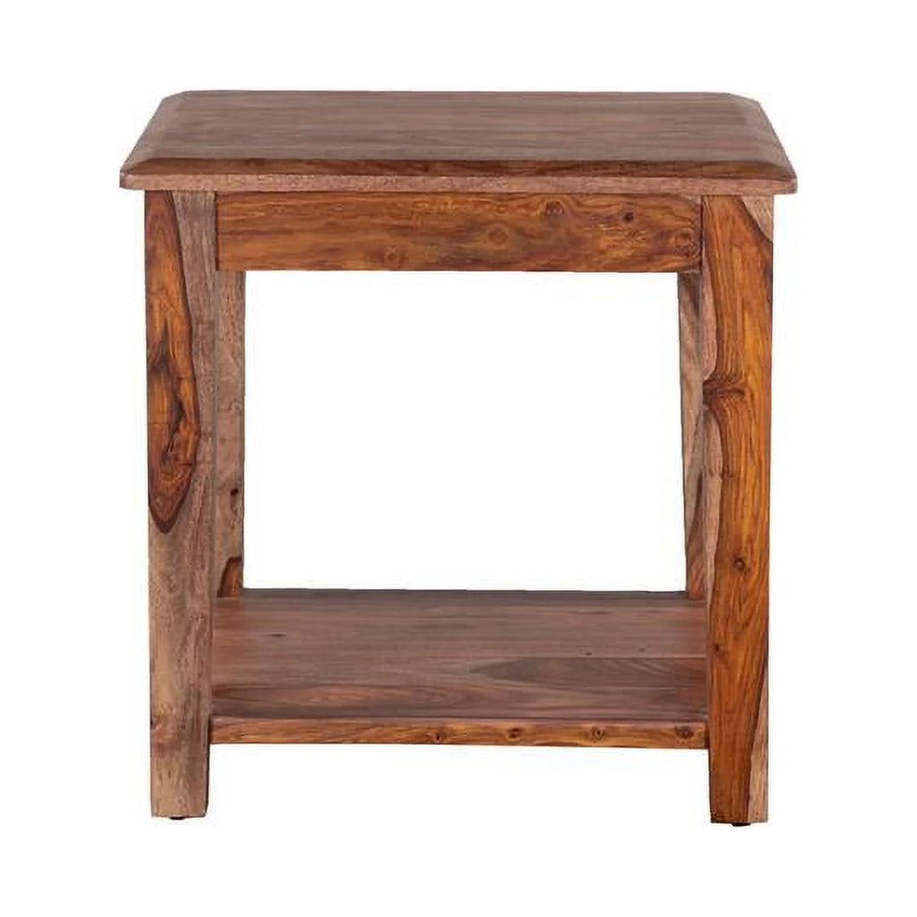 Solid Sheesham Wood End Table Y5269