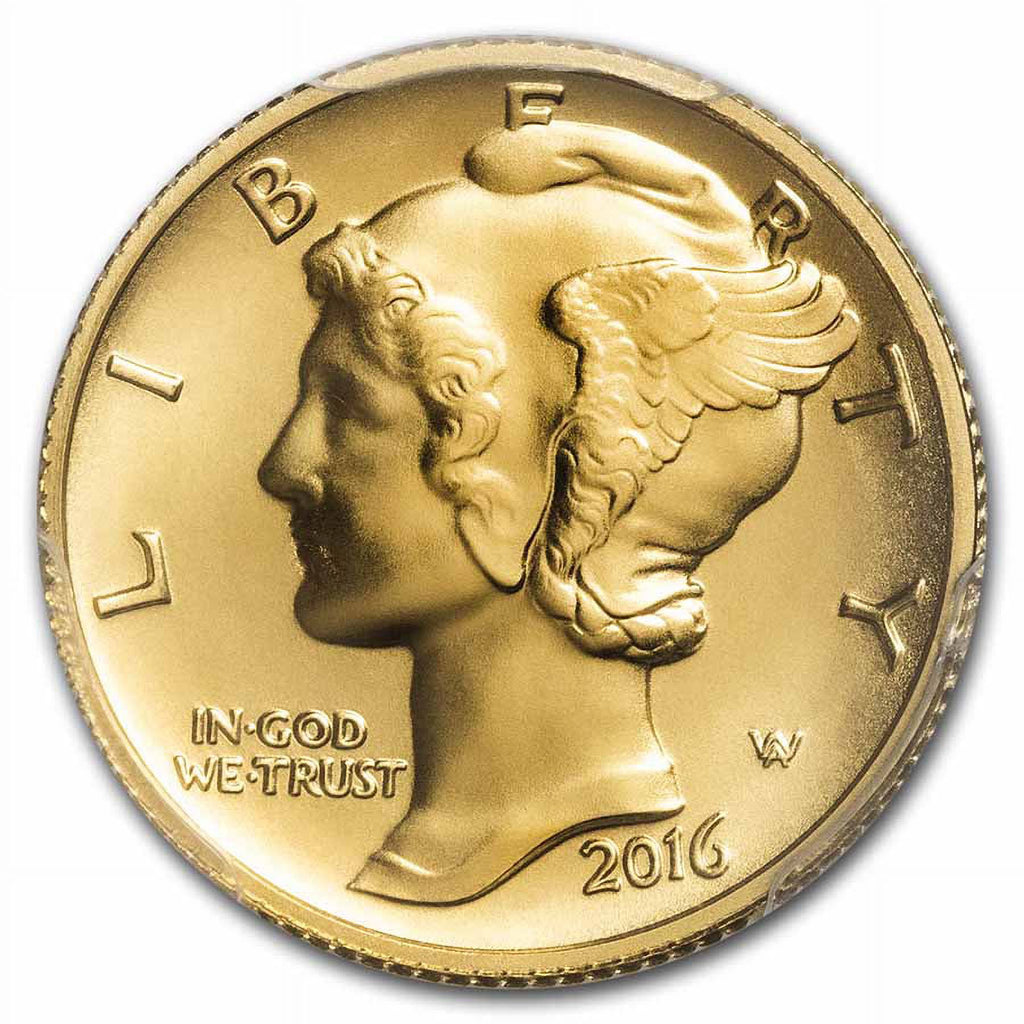 1/10 oz Gold Mercury Dime O811