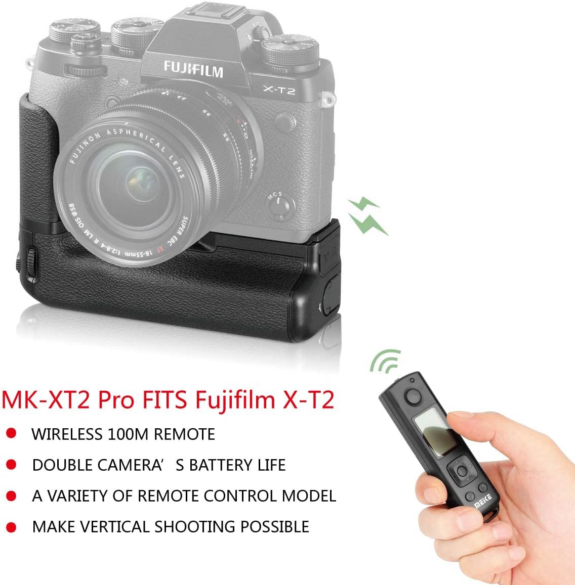 Vertical Battery Grip with Remote Controller V3618