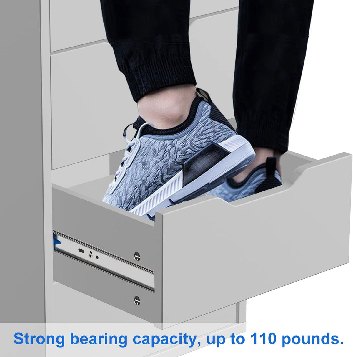 24 Inch Soft Close Full Extension Ball Bearing Drawer Slides 6 Pairs G525908