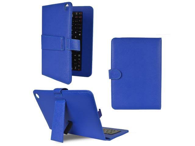 9x22 8GB Android Tablet Quad Core 1GB Cams Blue Keyboard Case Bundle J909