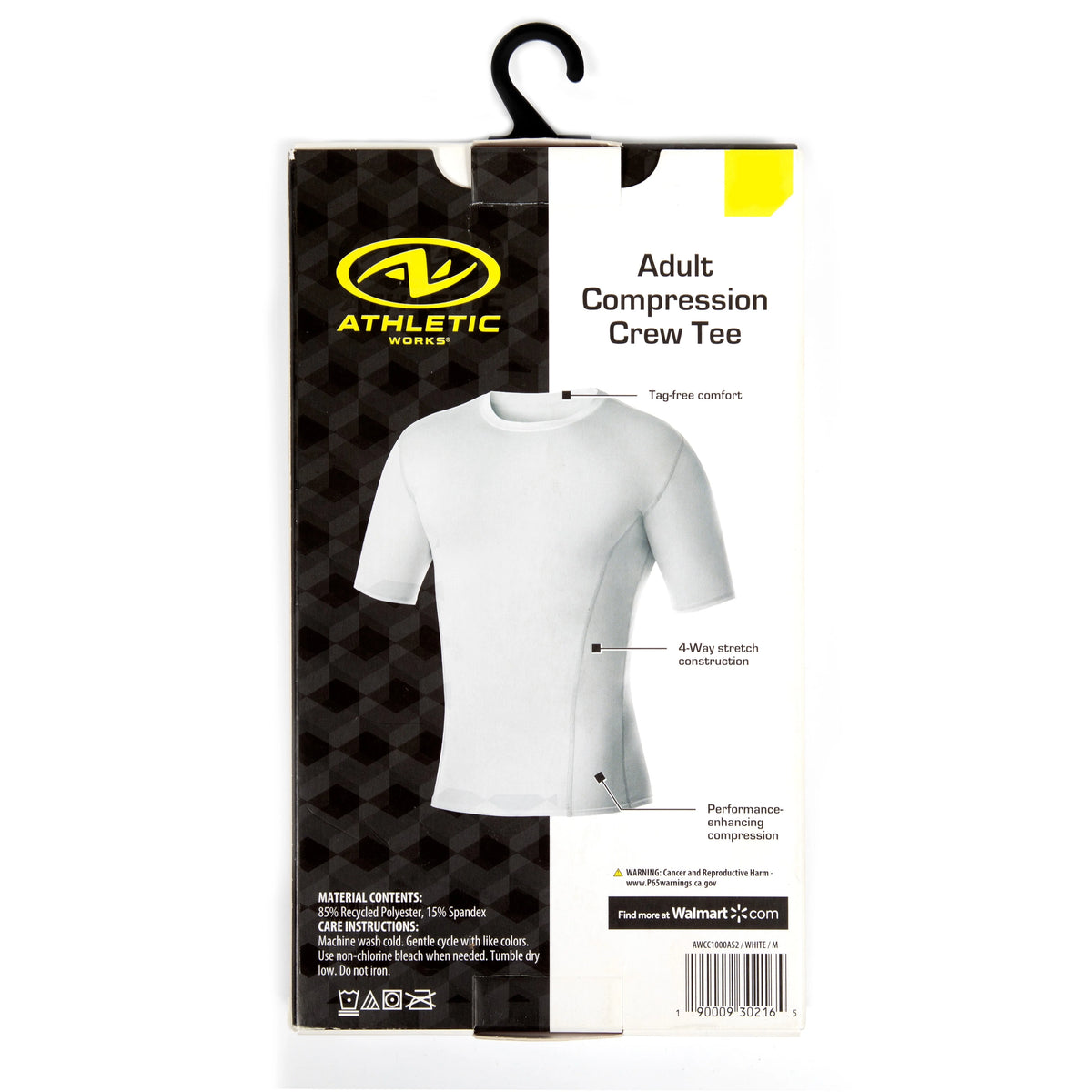 Black Compression Crewneck Tee O80912