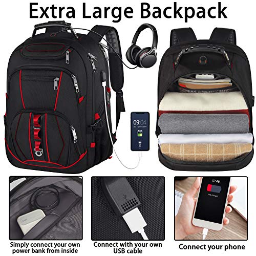 Extra Large 18.4 inch Laptop Backpack with USB Charging Port V42288
