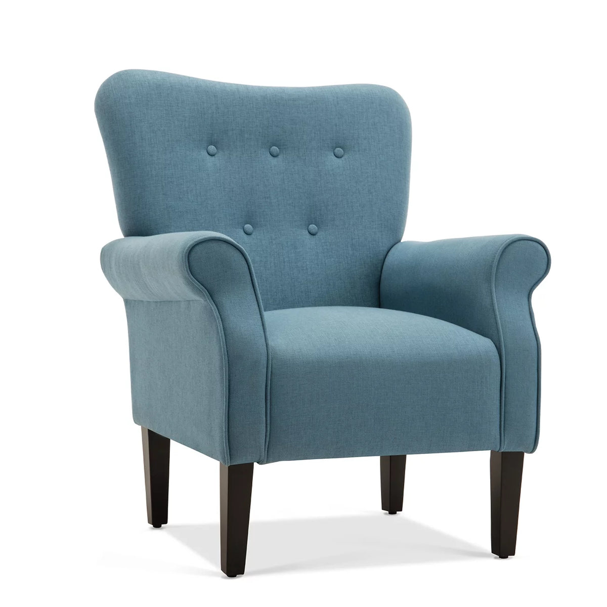 Green Blue Floral Accent Chair S751763