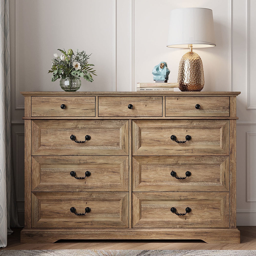 Rustic Oak 6 Drawer Dresser K83095