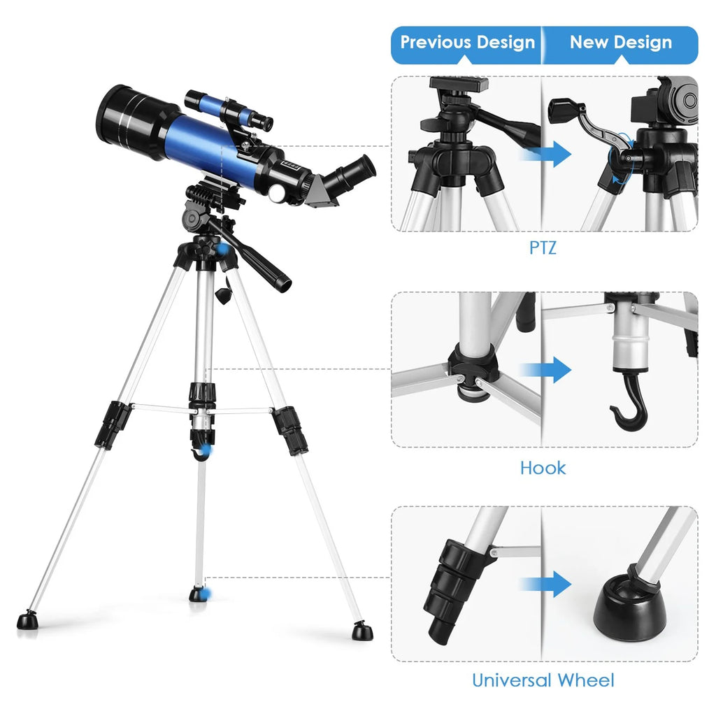 70mm Aperture 400mm Astronomical Refracting Telescope B39220
