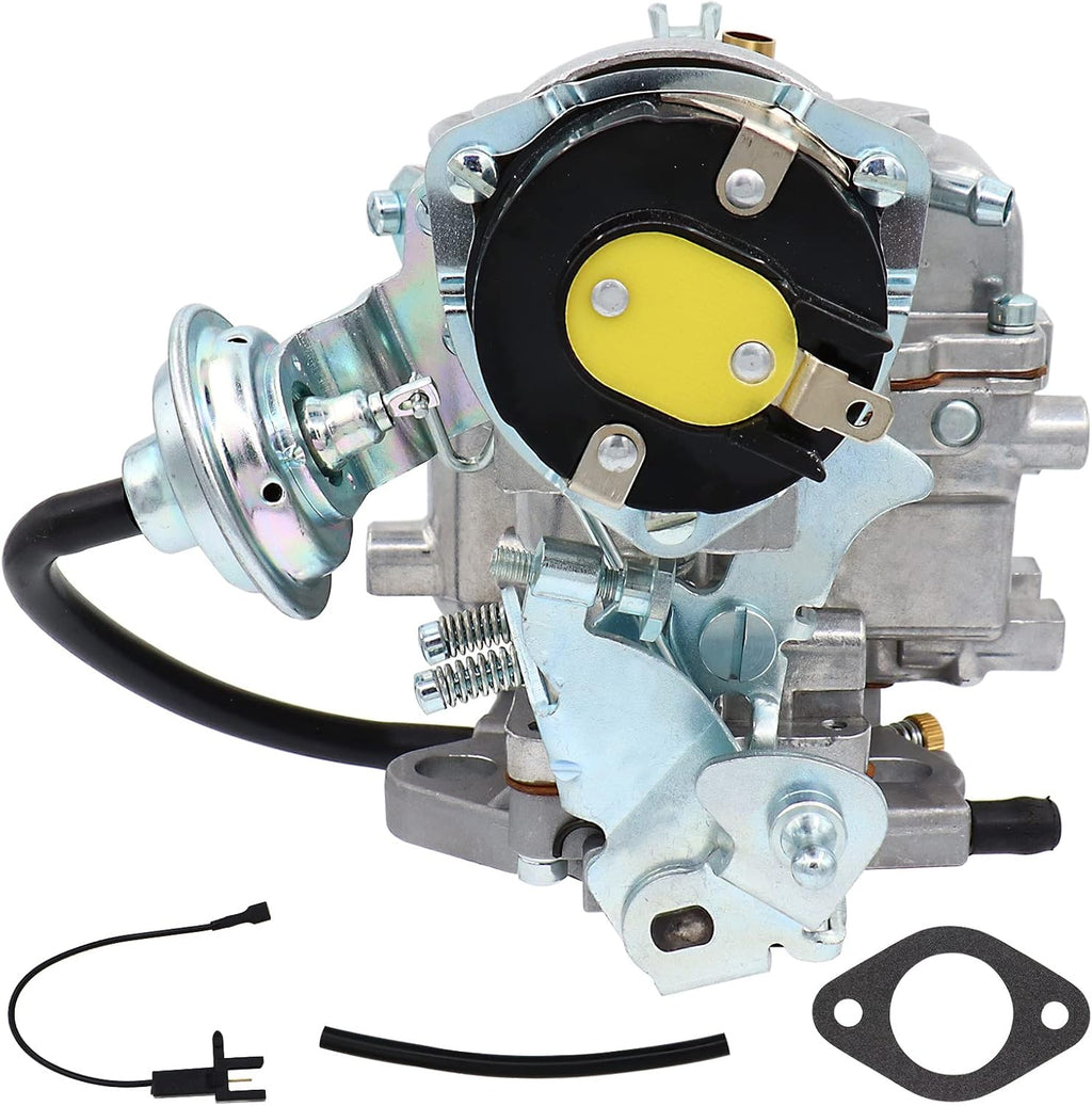 1 Barrel Carburetor for Ford 4.9L 300 Cu 4.1L 250 Cu 3.3L 200 Cu Engine, Automatic Choke With Gaskets Pack of 2 F36296