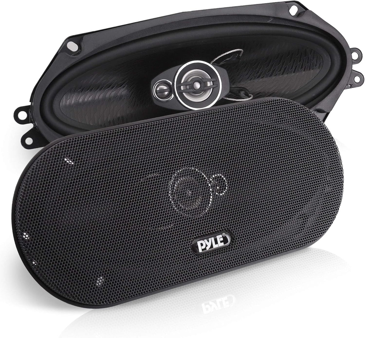 300W 4" x 10" Triaxial Car Stereo Speakers (Pair) B9556