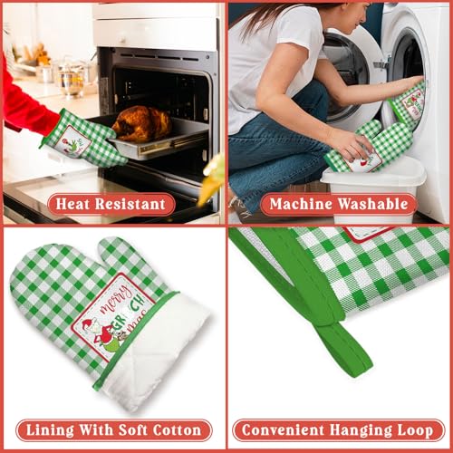 Christmas Oven Mitts Pot Holder 2Pcs H535
