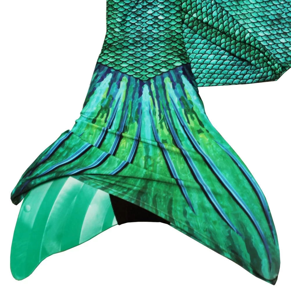 Green Mermaid Tail and Monofin Swim Set O32029