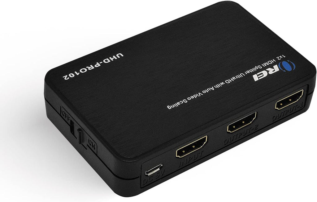 4K 1x4 HDMI Splitter with Down Scaler 4 Ports H744