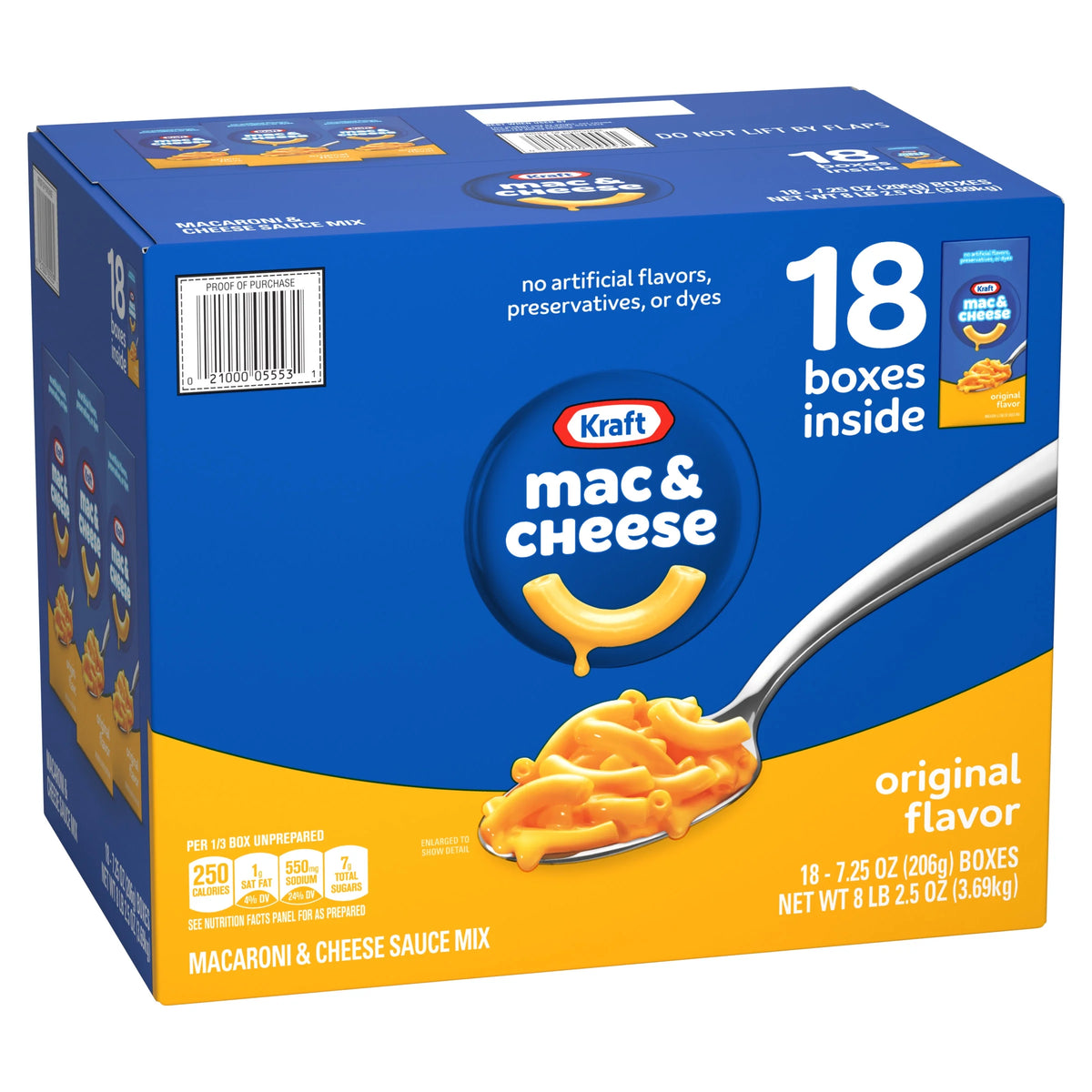 18 ct Pack 7.25 oz Macaroni and Cheese Dinner S51595