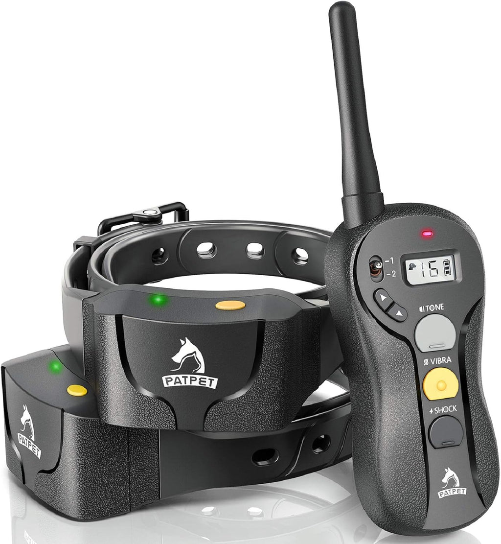 Rechargeable Waterproof Dog Training Collar with Remote for 2 Dogs U9842