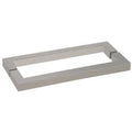 Brushed Nickel 24 inch Square Back-to-Back Towel Bar T6886