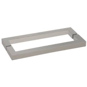 Brushed Nickel 24 inch Square Back-to-Back Towel Bar T6886