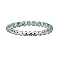 Sterling Silver Blue Topaz Ring H9390