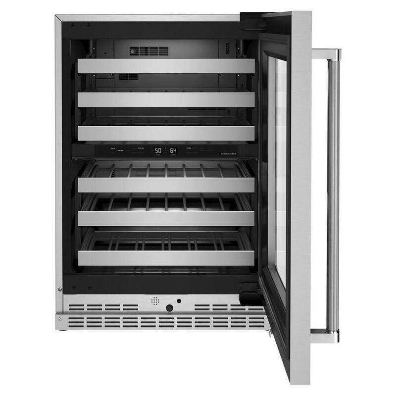 46-Bottle Built-In Undercounter Wine Cooler in Stainless Steel T3320