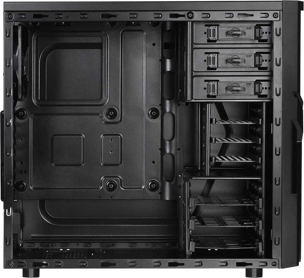 Black SPCC ATX Mid Tower Computer Chassis W87962