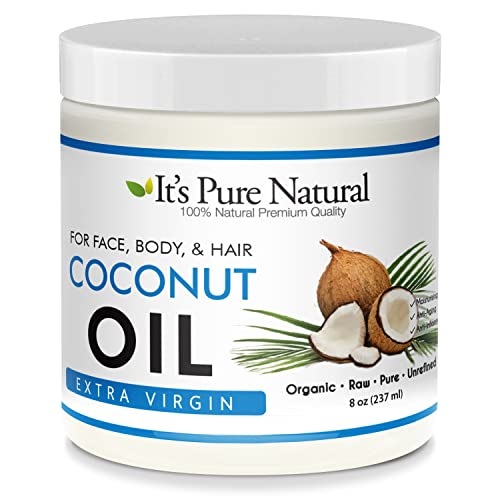 Extra Virgin Organic Unrefined Raw Coconut Oil (8 oz) S7925