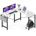 L Shaped 50 Inch Black Computer Desk with CPU Stand K934520