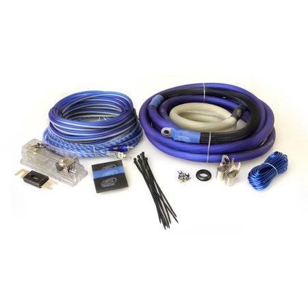 1/0 Gauge OFC Oxygen-Free Copper Amplifier Wire Kit with RCA Z575