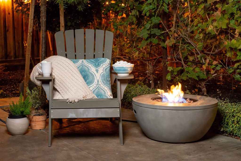 28x22 Round Gas Fire Pit W155