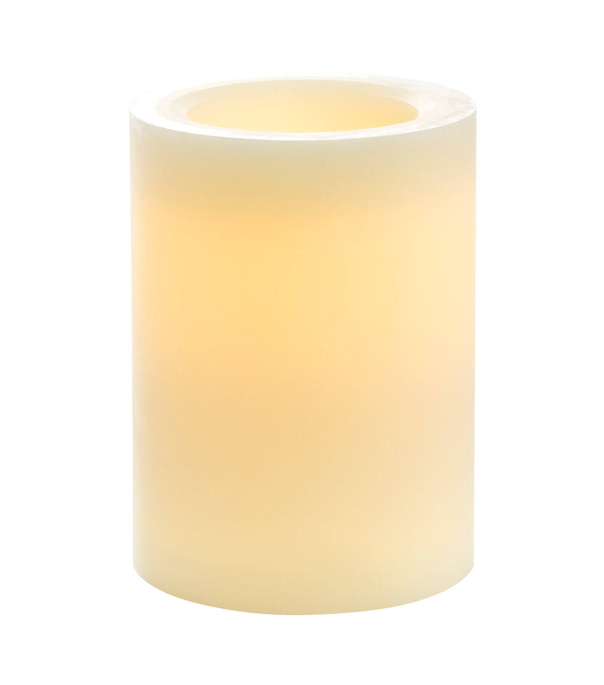 6''x8'' Smooth Wax Pillar Candle Cream M45387