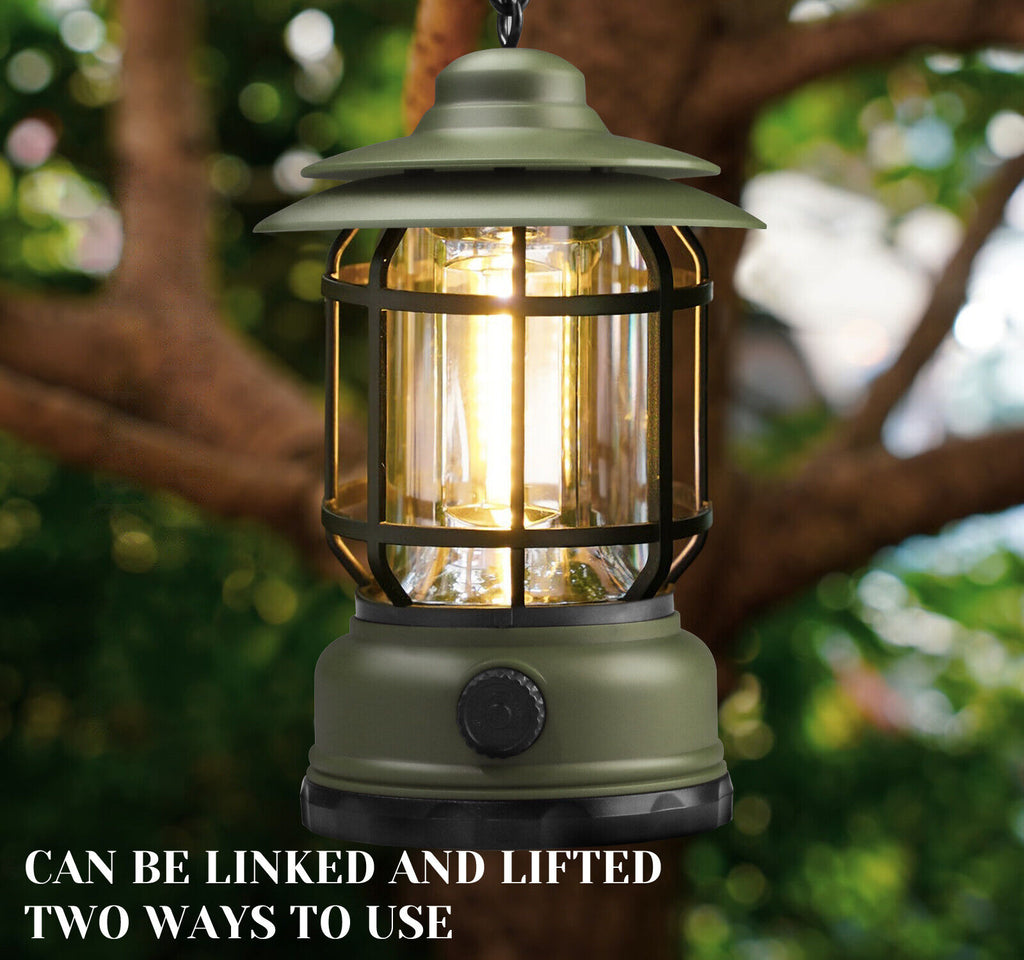 USB Rechargeable LED Camping Lantern Flashlight Lamp V556