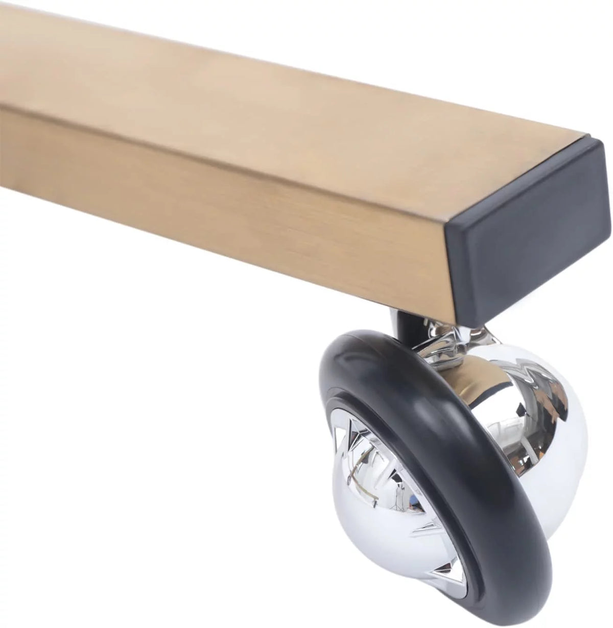 Foldable Metal 2-Tier Cart Trolley with 4 Swivel Casters B389