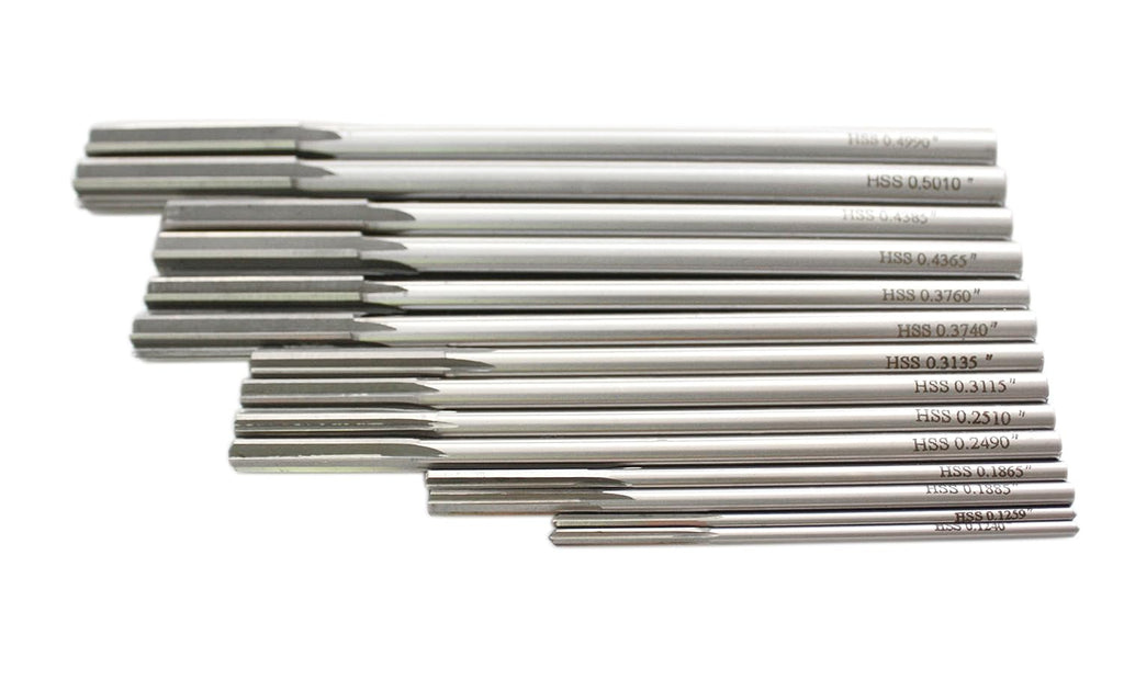 14 Pc H.S.S. Chucking Reamer Set in Fitted Case K326