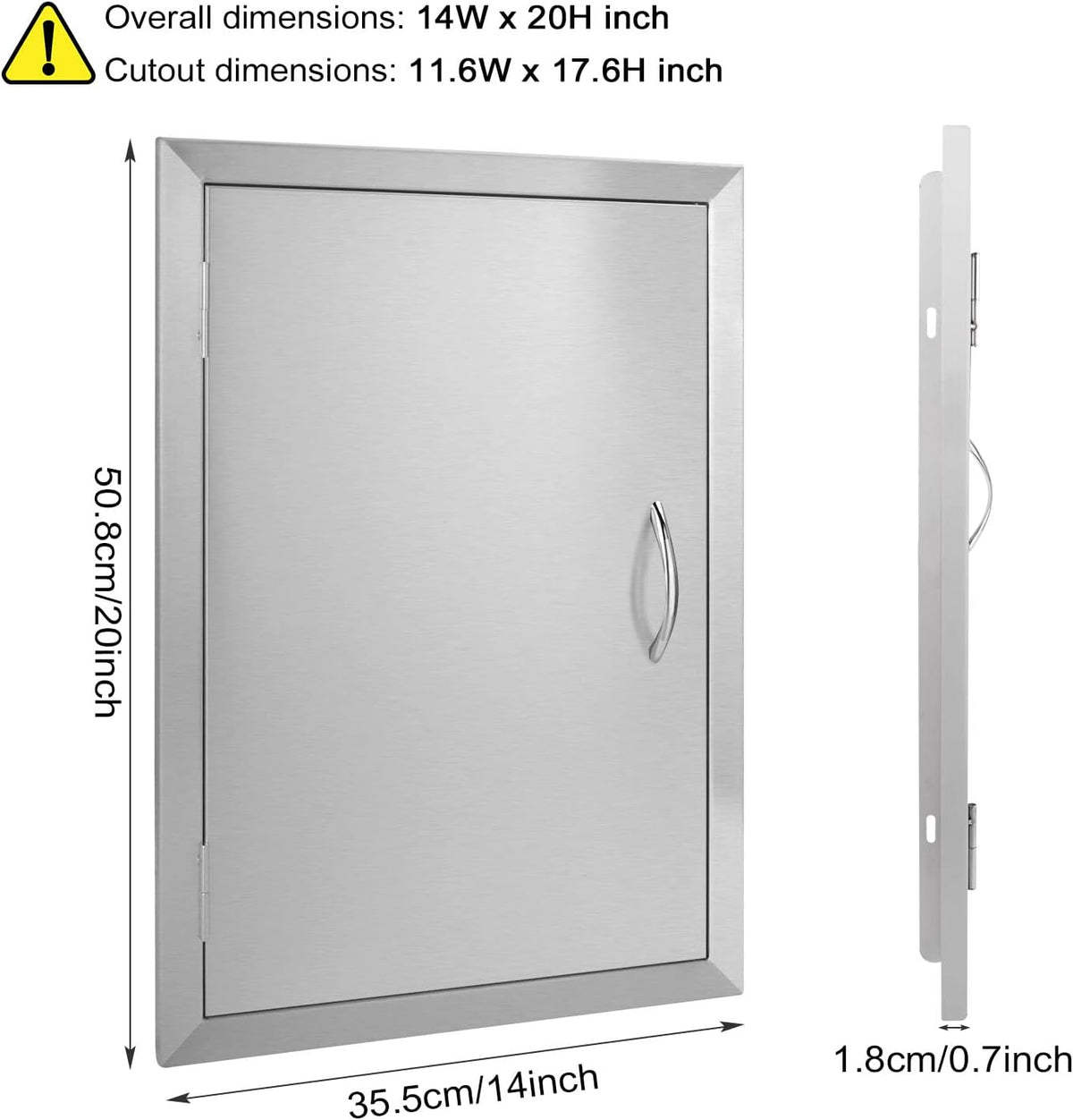 Stainless Steel Outdoor Kitchen Access Door U792249