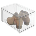 Clear Plastic Stackable Storage Organizer with Drawer O599