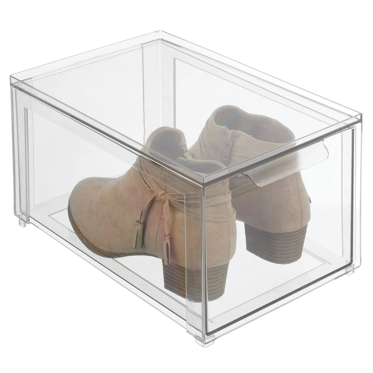 Clear Plastic Stackable Storage Organizer with Drawer O599