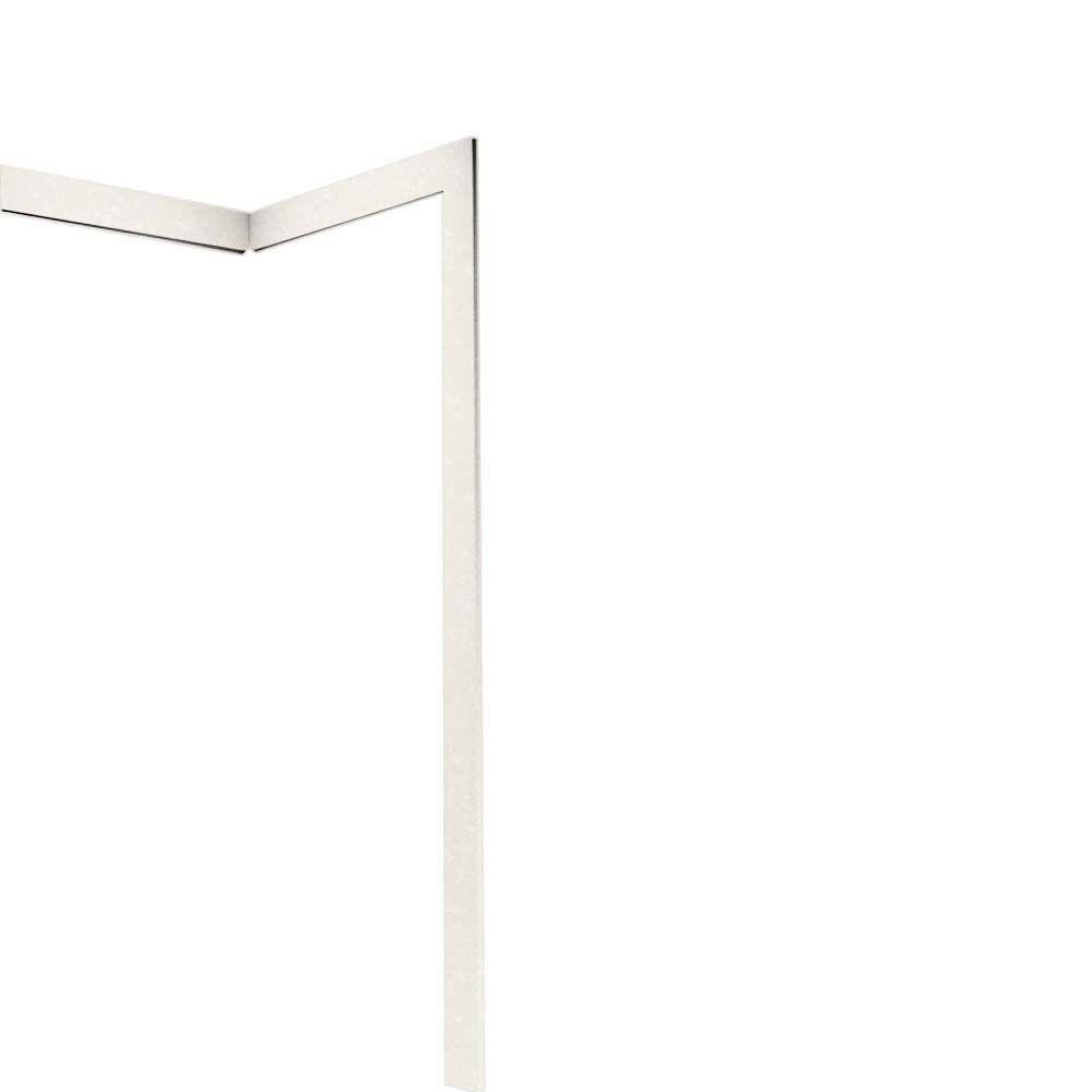 Solid Surface Tub and Shower Wall Trim Kit and Corner Moulding in Tahiti Ivory V8813